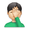 Man Facepalming- Light Skin Tone emoji on LG